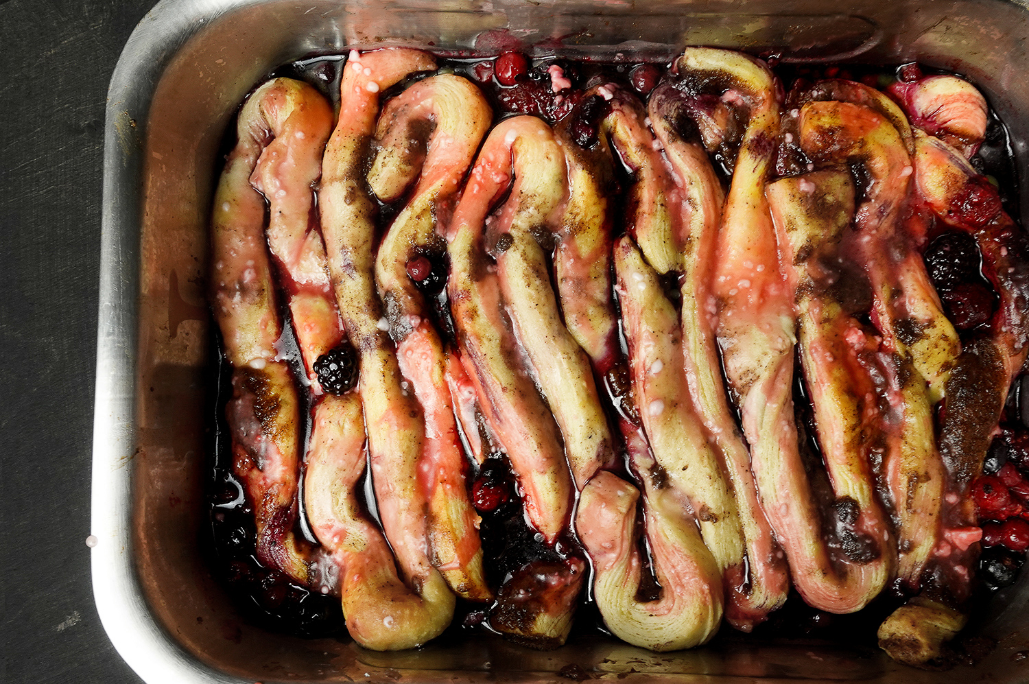 Grusliger Beerenauflauf mit Zimt